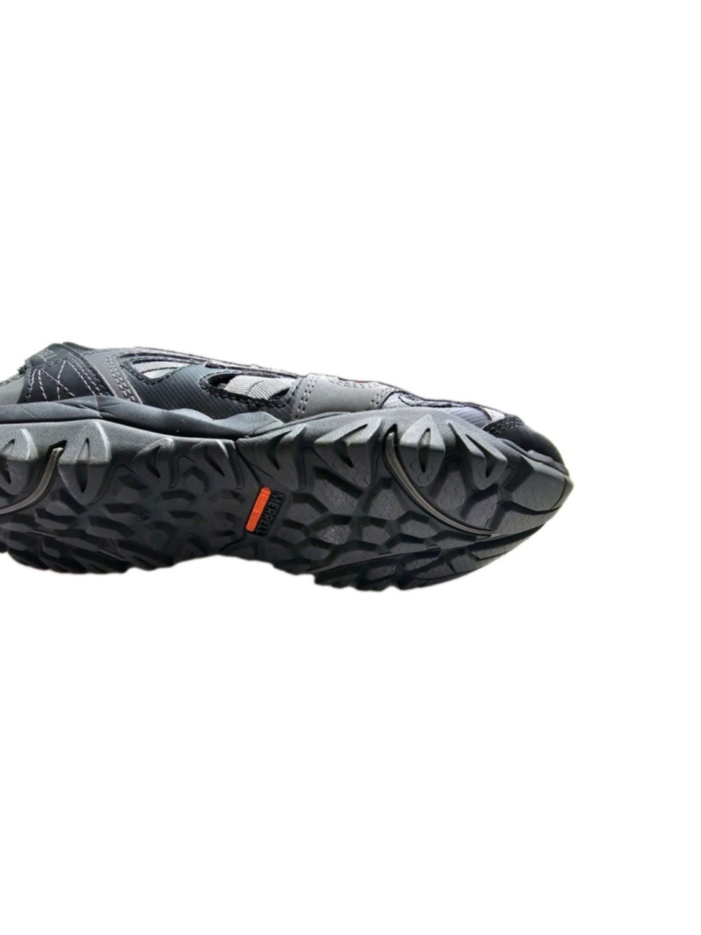 Merrell Hiking Trail Shoes Gray Black Mesh Lace Up Outdoor Walking Womens Size 7 - Picture 12 of 14